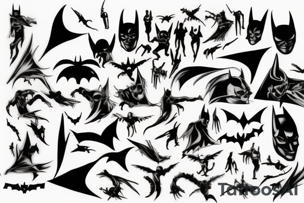 dark knight logo tattoo idea