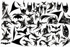 dark knight logo tattoo idea