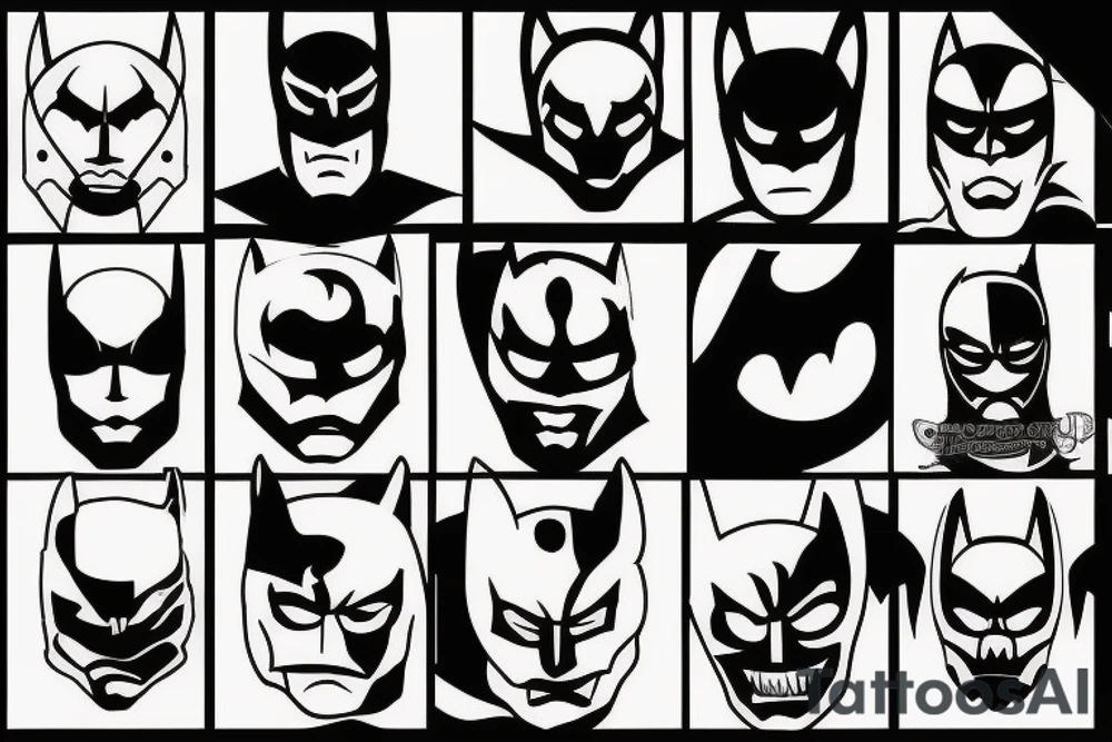 dark knight logo tattoo idea