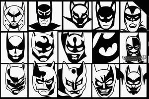 dark knight logo tattoo idea