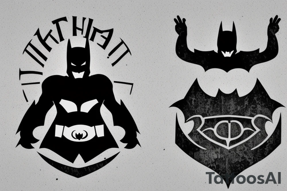 dark knight logo tattoo idea