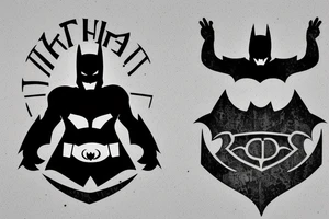 dark knight logo tattoo idea