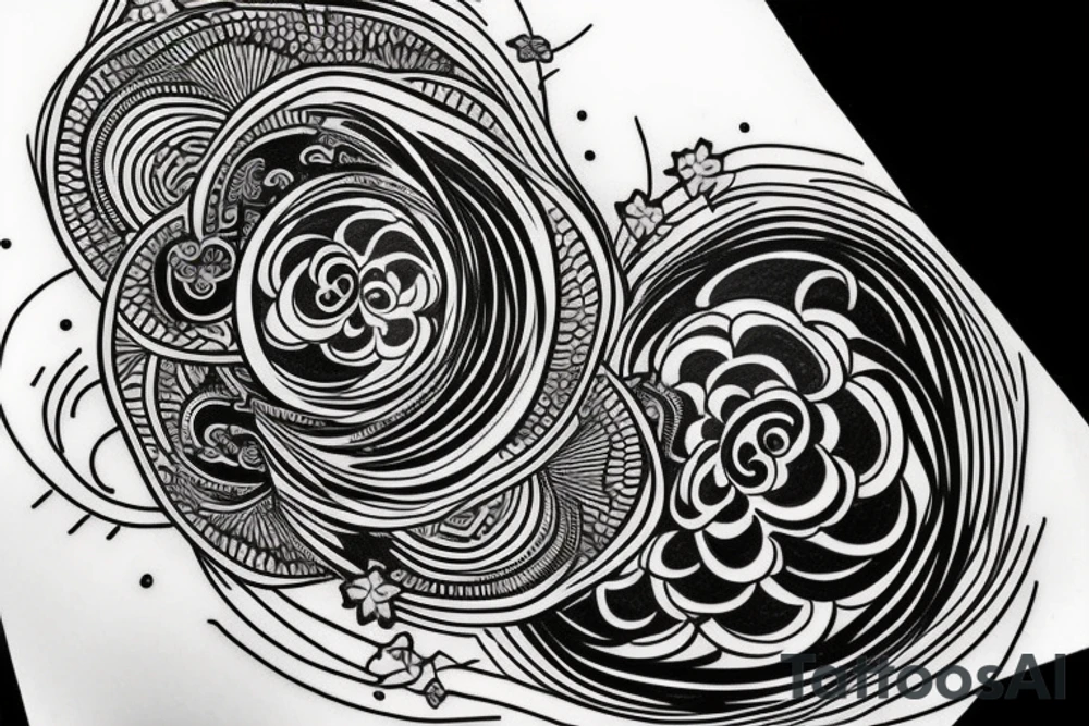 Yin and Yang but add some pizazz tattoo idea