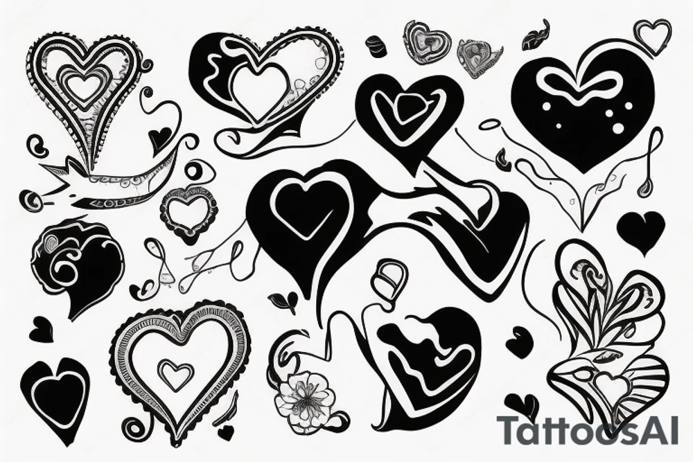 Stitching heart tattoo idea