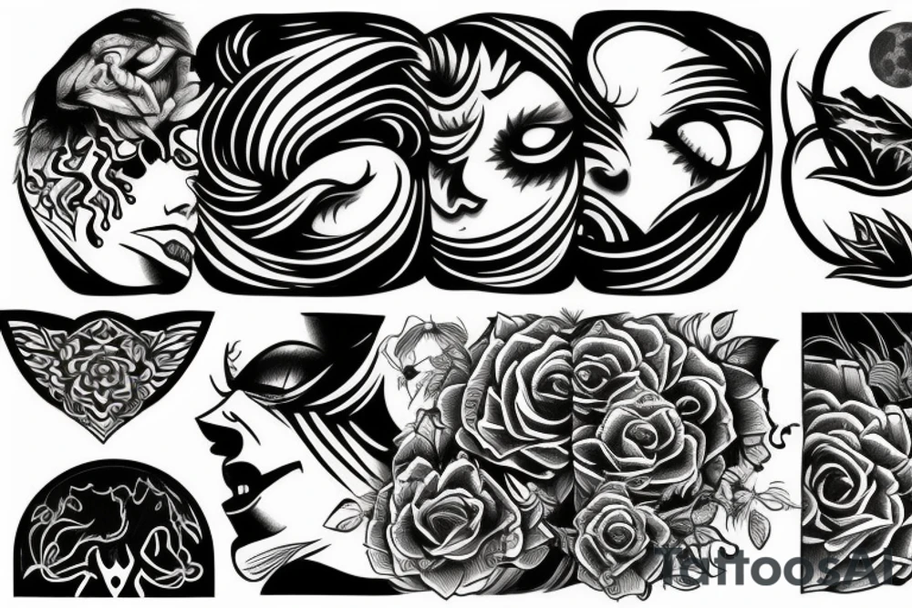 Full moon tattoo idea