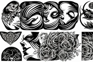 Full moon tattoo idea