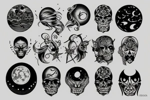 Full moon tattoo idea