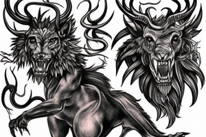 Great beast of mythology tattoo idea
