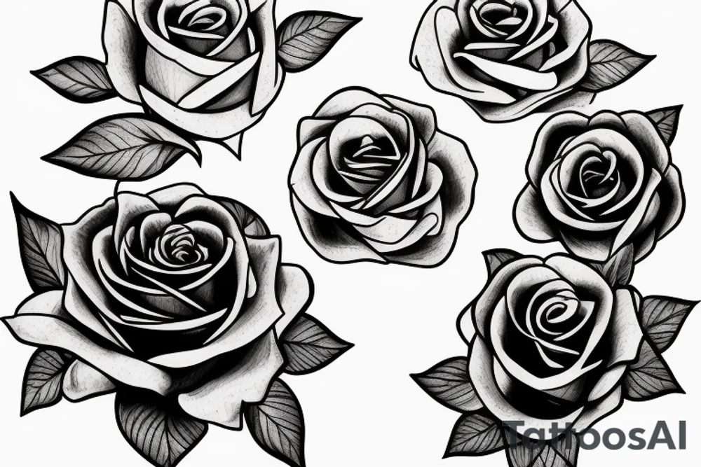 rose on collarbone on both sides tattoo idea
