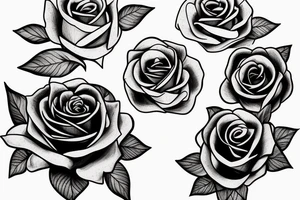 rose on collarbone on both sides tattoo idea