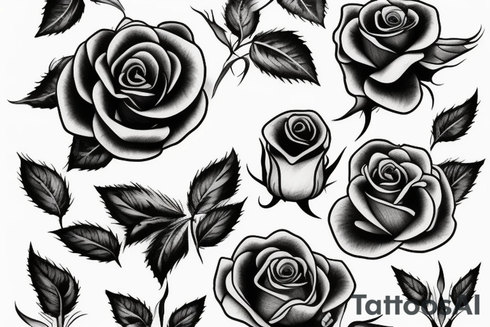 Single rose tattoo tattoo idea