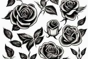 Single rose tattoo tattoo idea