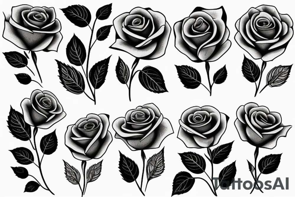 Beautiful single rose tattoo tattoo idea