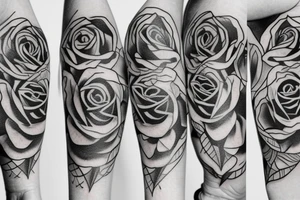 Beautiful single rose tattoo tattoo idea