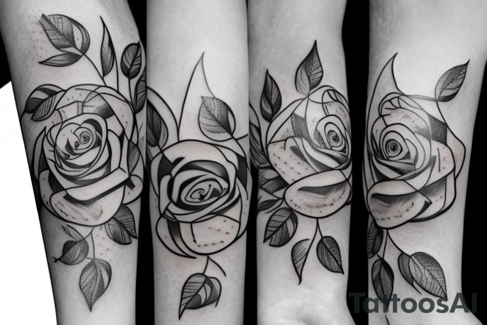 Beautiful single rose tattoo tattoo idea