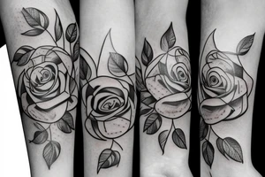 Beautiful single rose tattoo tattoo idea