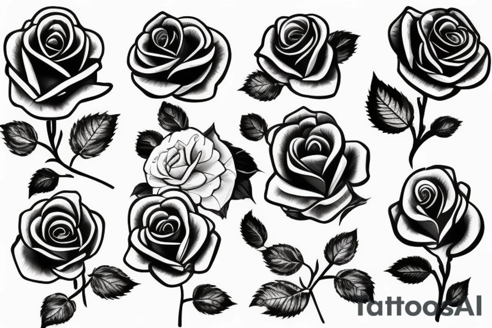 Beautiful single rose tattoo tattoo idea