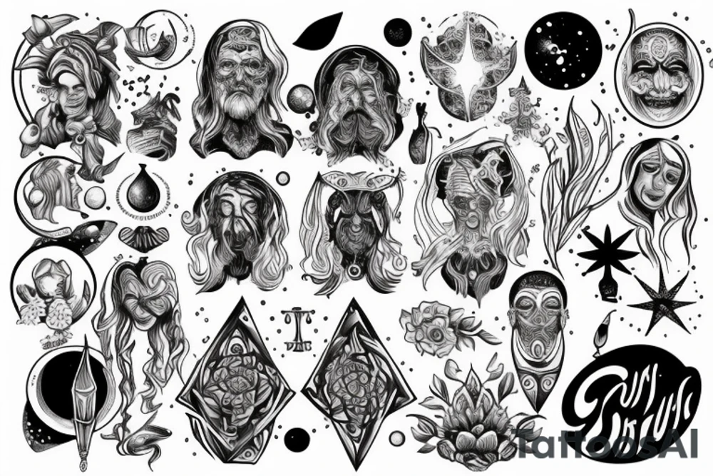 the spiritual component of a person which is described in space tattoo idea