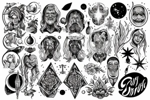 the spiritual component of a person which is described in space tattoo idea