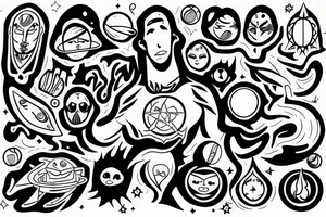 the spiritual component of a person which is described in space tattoo idea