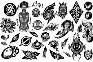 the spiritual component of a person which is described in space tattoo idea