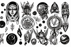 the spiritual component of a person which is described in space tattoo idea