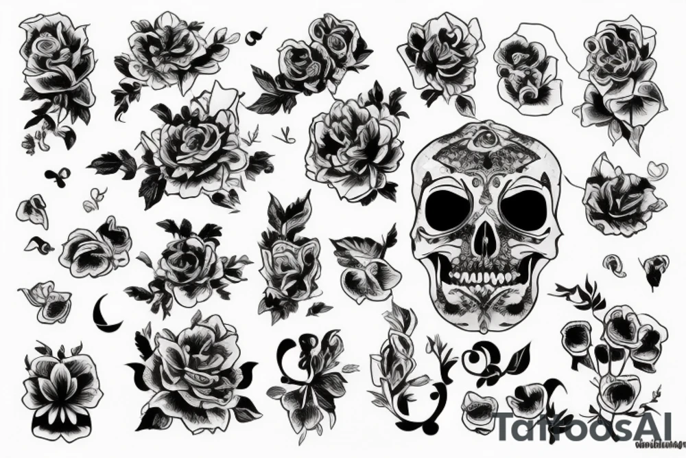 Одиночная роза с красивыми лепестками tattoo idea