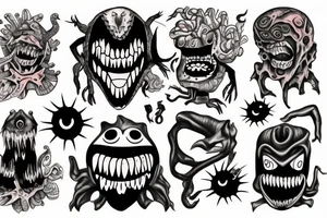 monster in a sweater tattoo idea