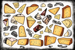 cheese with ears tattoo idea