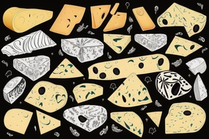 cheese with ears tattoo idea