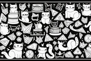 cat in the cake tattoo idea