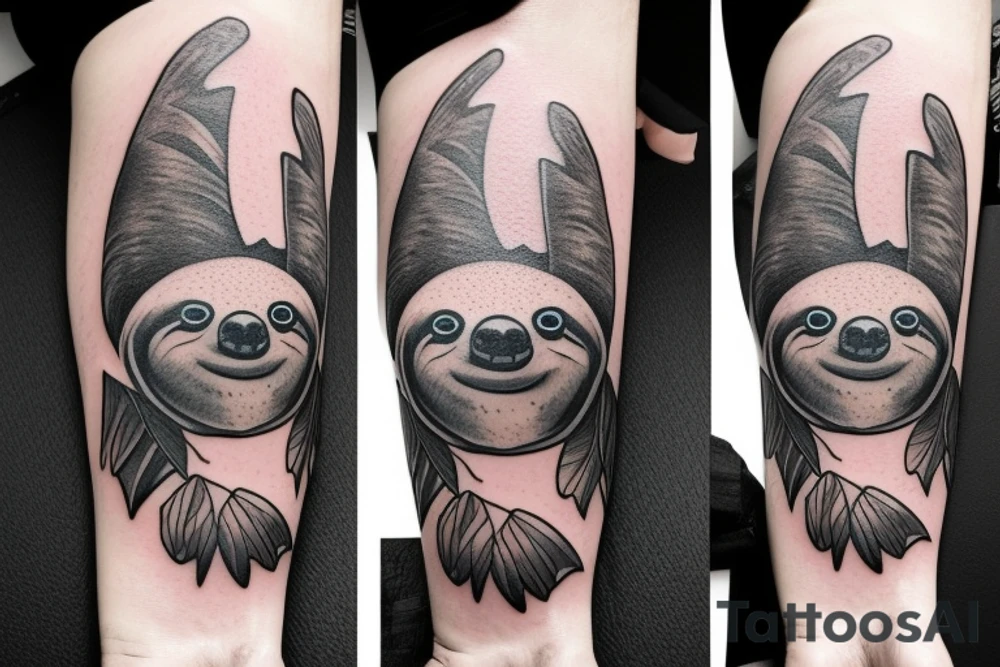Sloth tattoo idea