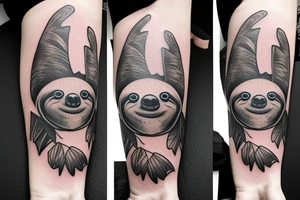 Sloth tattoo idea