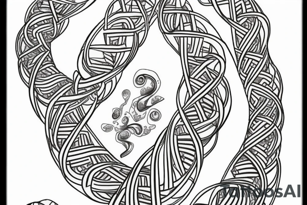 DNA helix tattoo idea