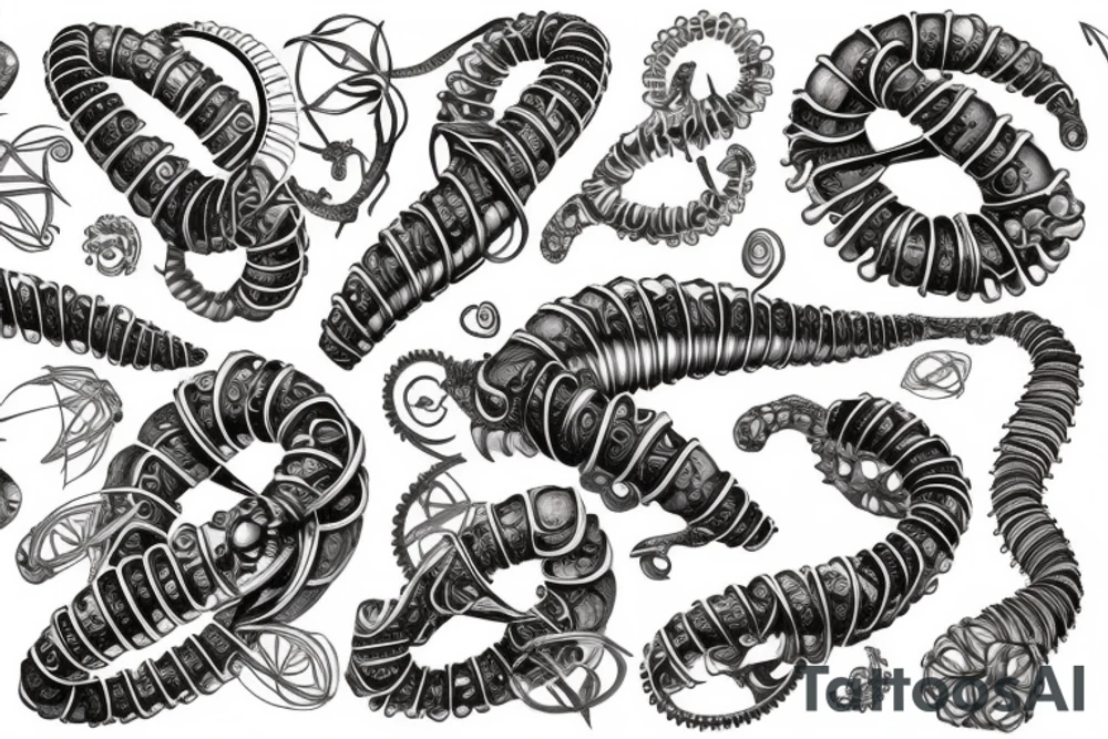 DNA helix tattoo idea