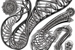 DNA helix tattoo idea