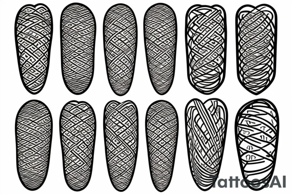 DNA helix colored with blurry edges on the forearm tattoo idea