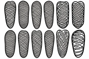 DNA helix colored with blurry edges on the forearm tattoo idea