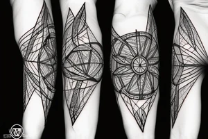 DNA helix colored with blurry edges on the forearm tattoo idea