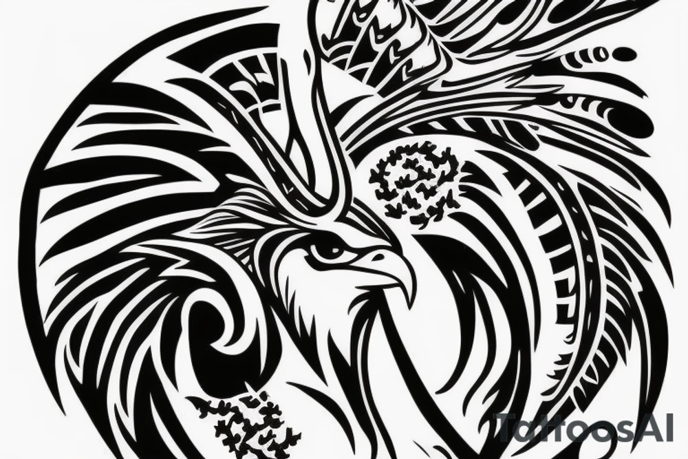 eagle holding libra scale tattoo idea