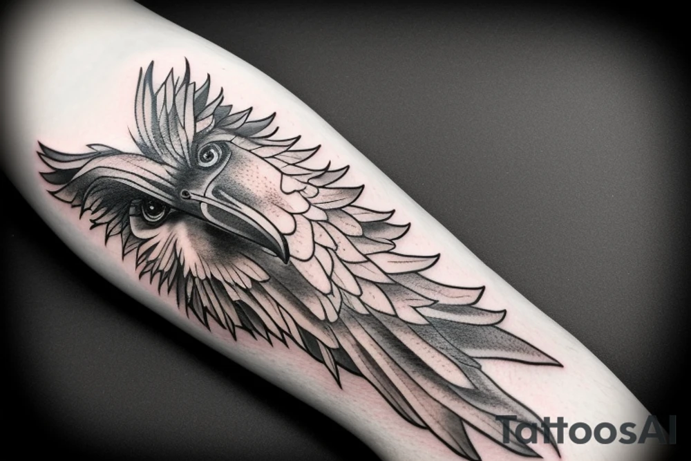 eagle holding libra scale tattoo idea