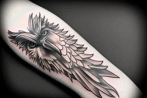eagle holding libra scale tattoo idea