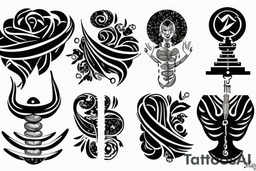 libra scales tattoo idea