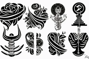 libra scales tattoo idea