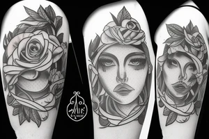 libra scales tattoo idea