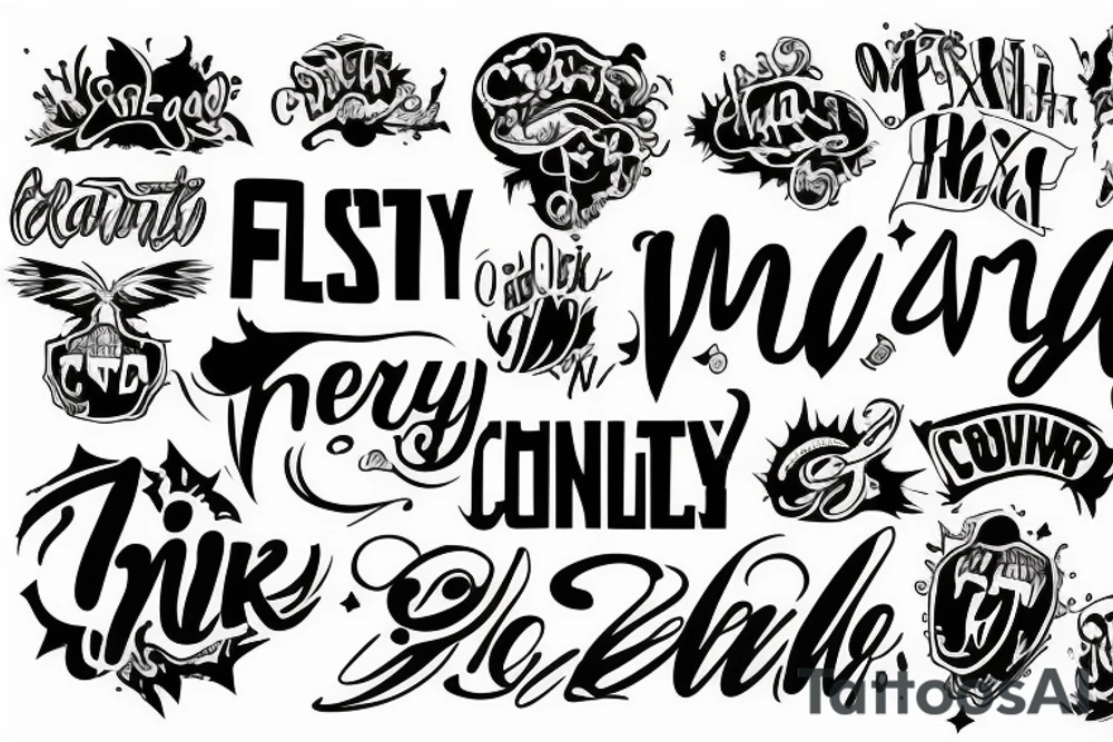 text cwazy tattoo idea