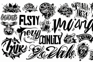 text cwazy tattoo idea