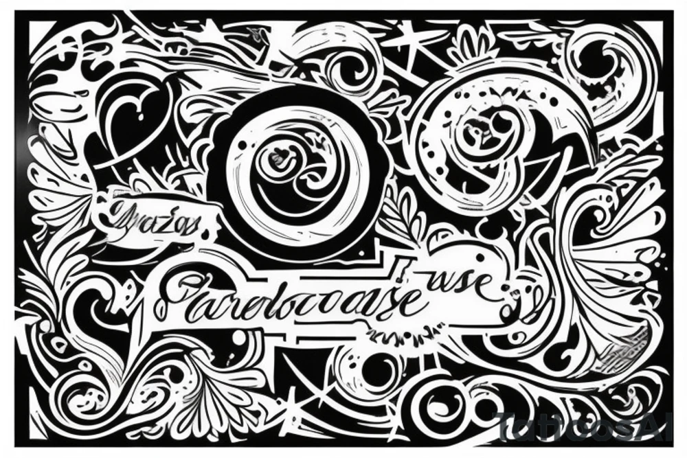 fais un tatouage avec le texte cwazy tattoo idea