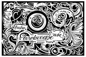 fais un tatouage avec le texte cwazy tattoo idea