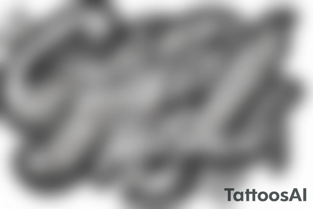 make a tattoo with the text cwazy tattoo idea